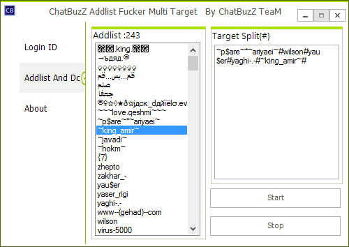 ChatBuzz Team Addlist Fucker Multi Target Fhrh